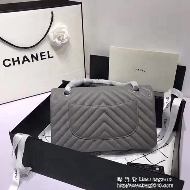 香奈兒CHANEL 升級版V線1112進口球紋皮肩背斜跨鏈條包 DSC1334